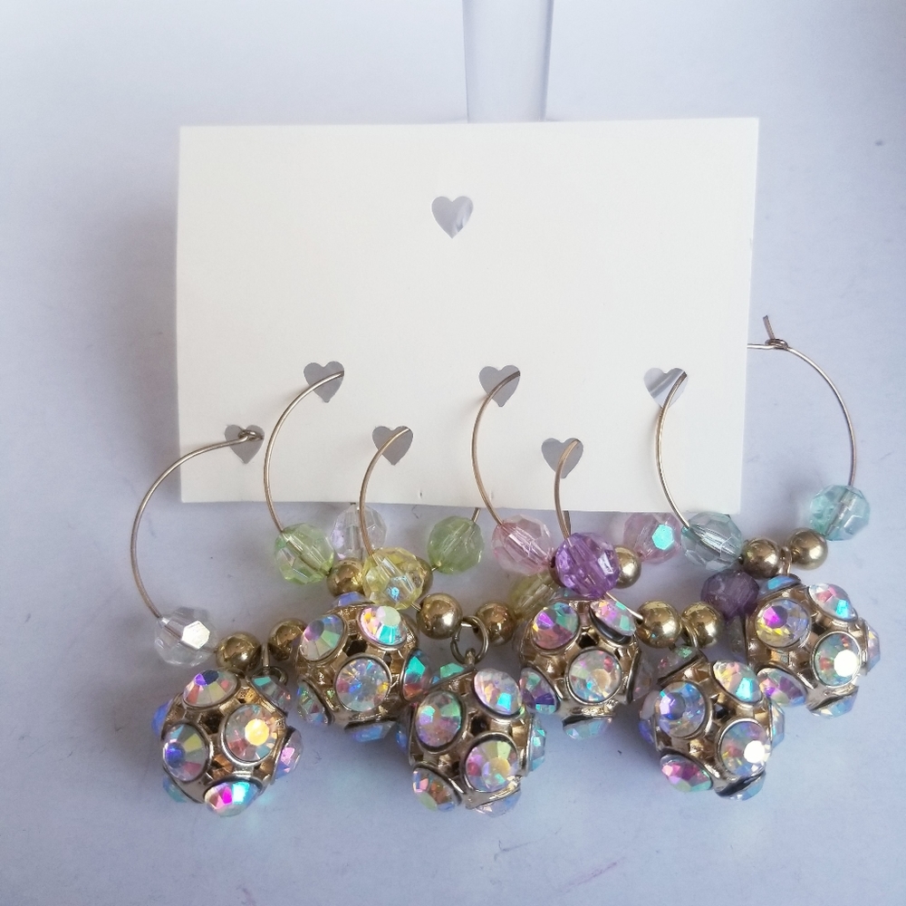 DISCO BALL Wine Glass Charms